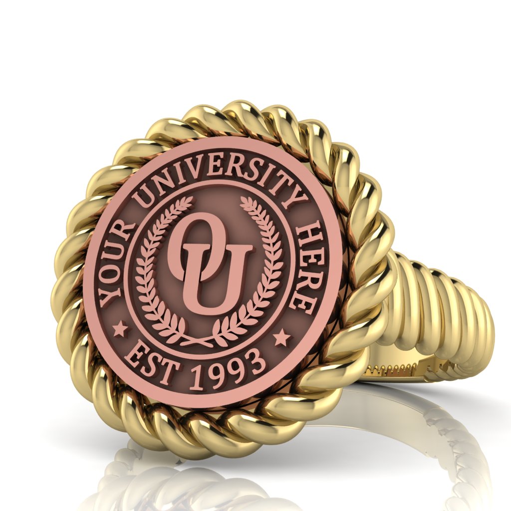 Lubid | Rope Core Band Custom College Ring