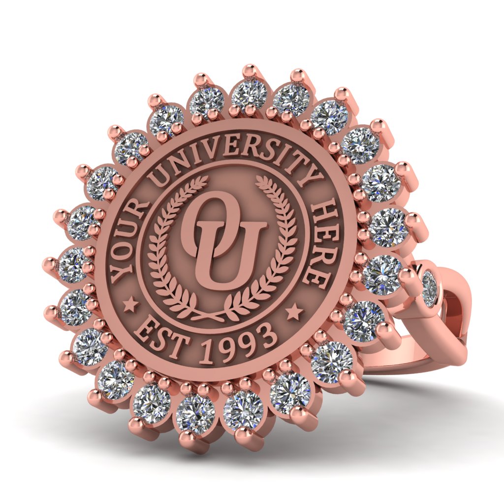 Serku | Infinity Bezel Band Custom College Ring