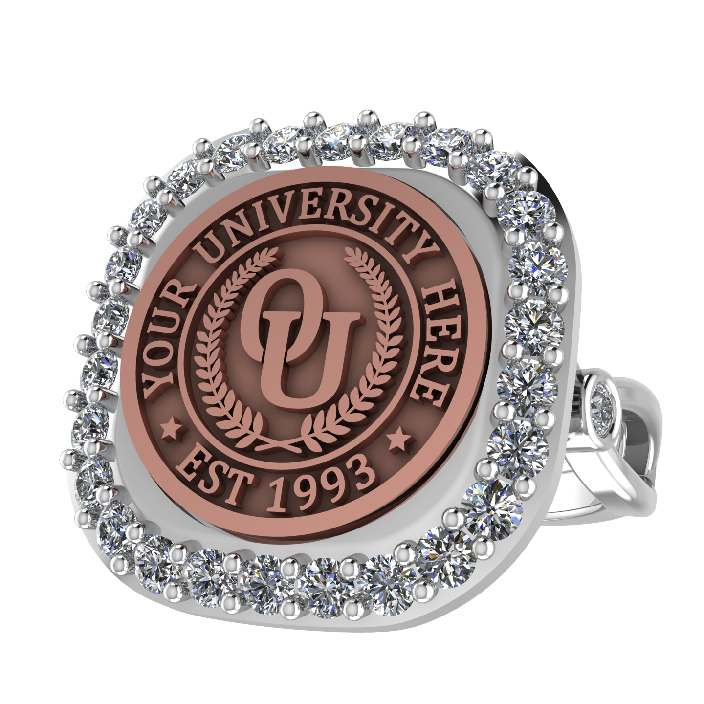 Radius | Infinity Bezel Band Custom Collage Ring