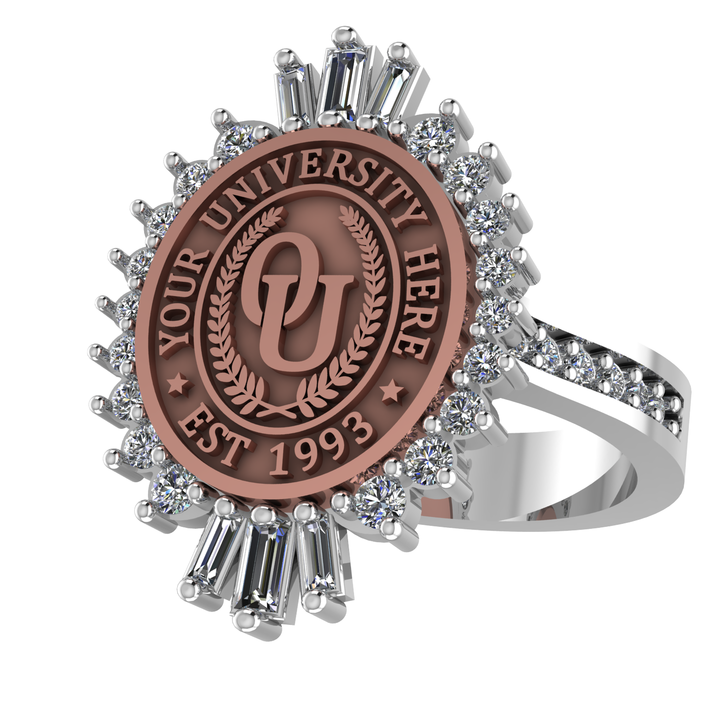 Seren Oval | Custom Collage Ring