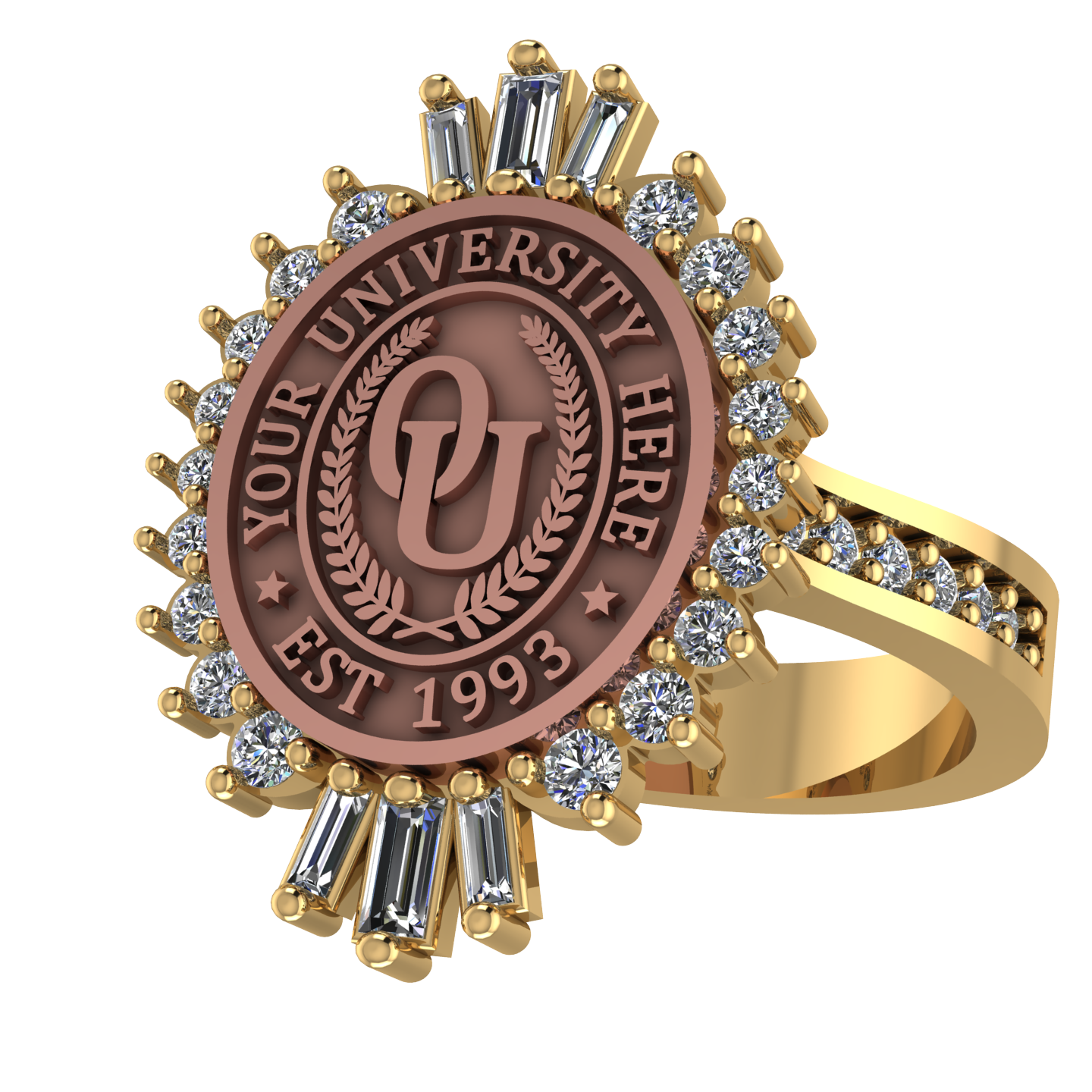 Seren Oval | Custom Collage Ring