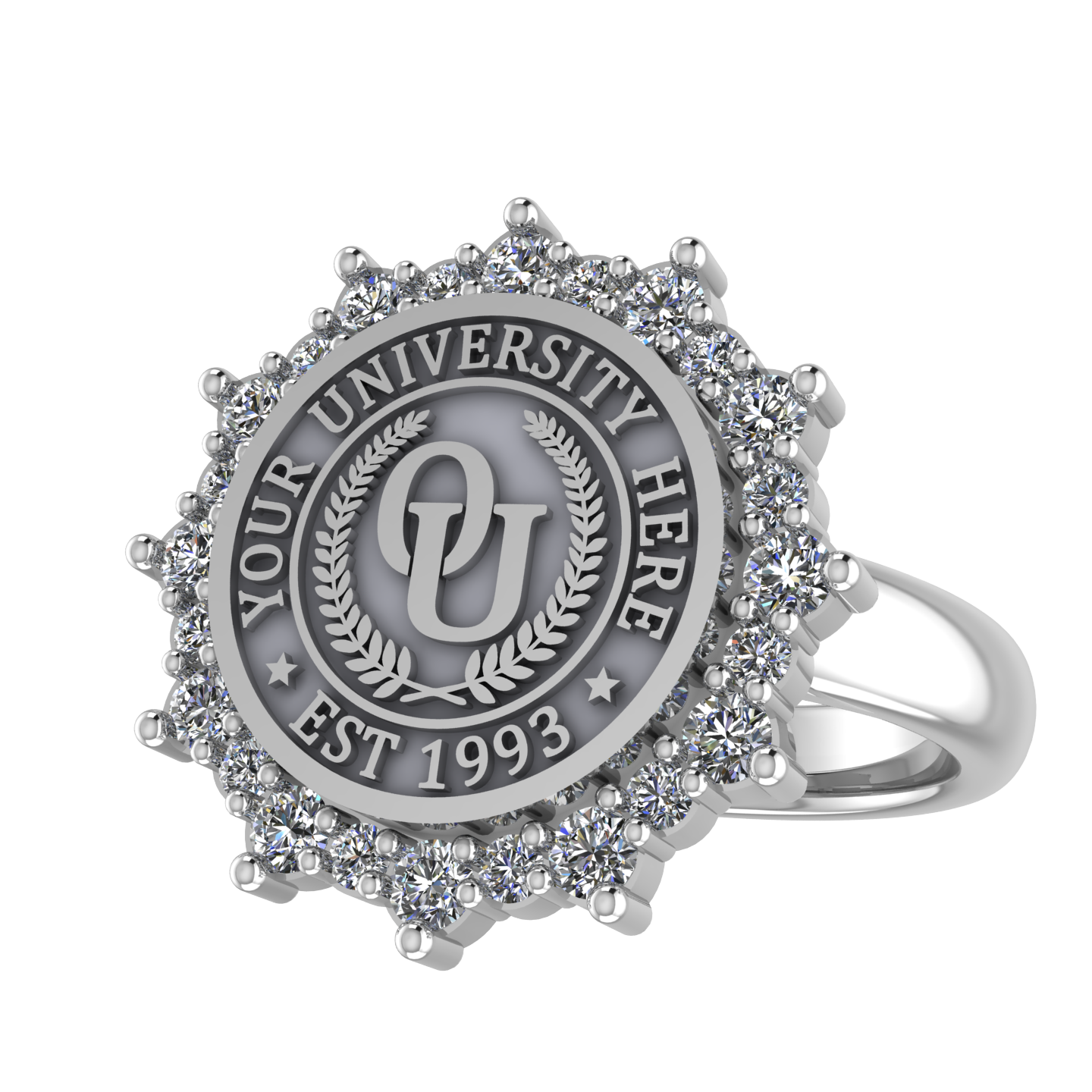 Attraente | Classic Dome Band Custom College Ring