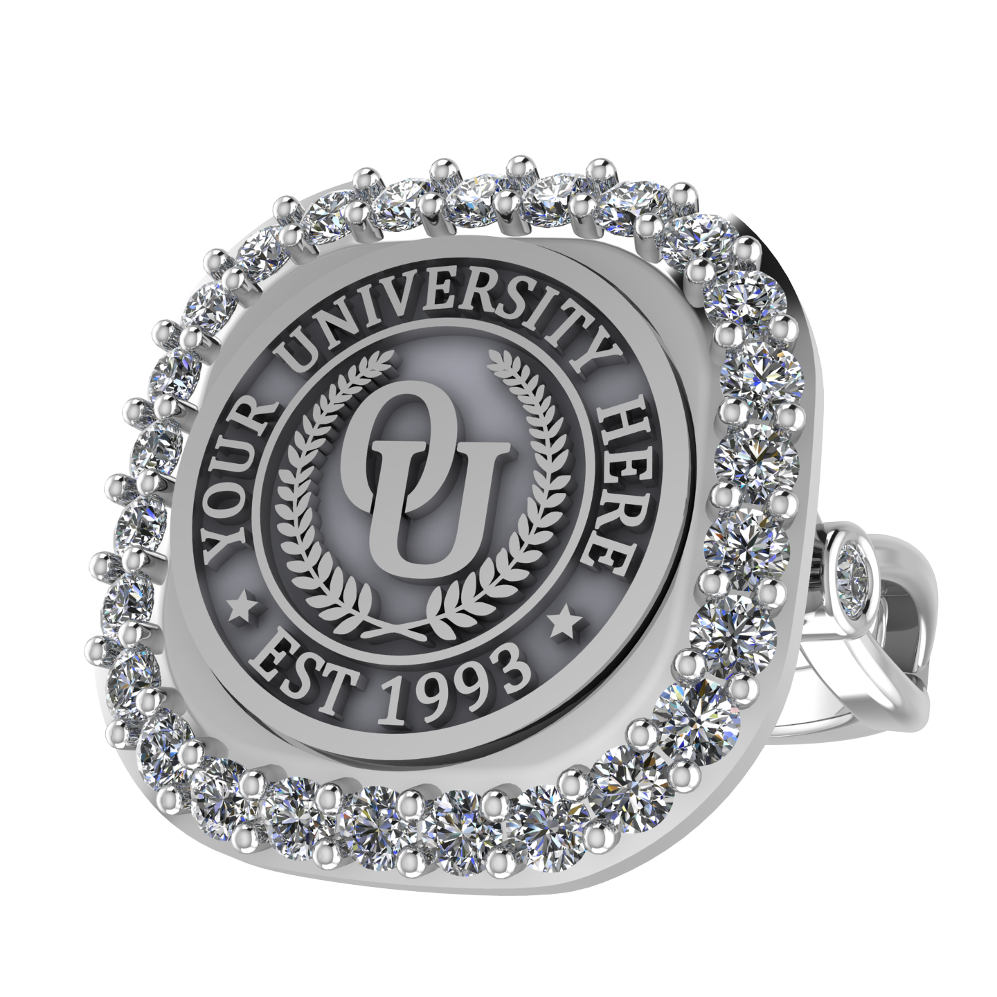 Radius | Infinity Bezel Band Custom College Ring