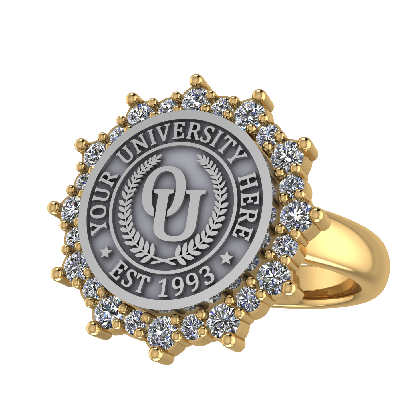 Attraente | Classic Dome Band Custom College Ring