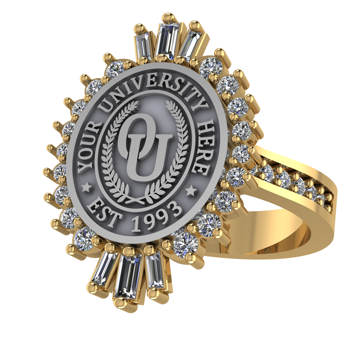 Seren Oval | Custom Collage Ring