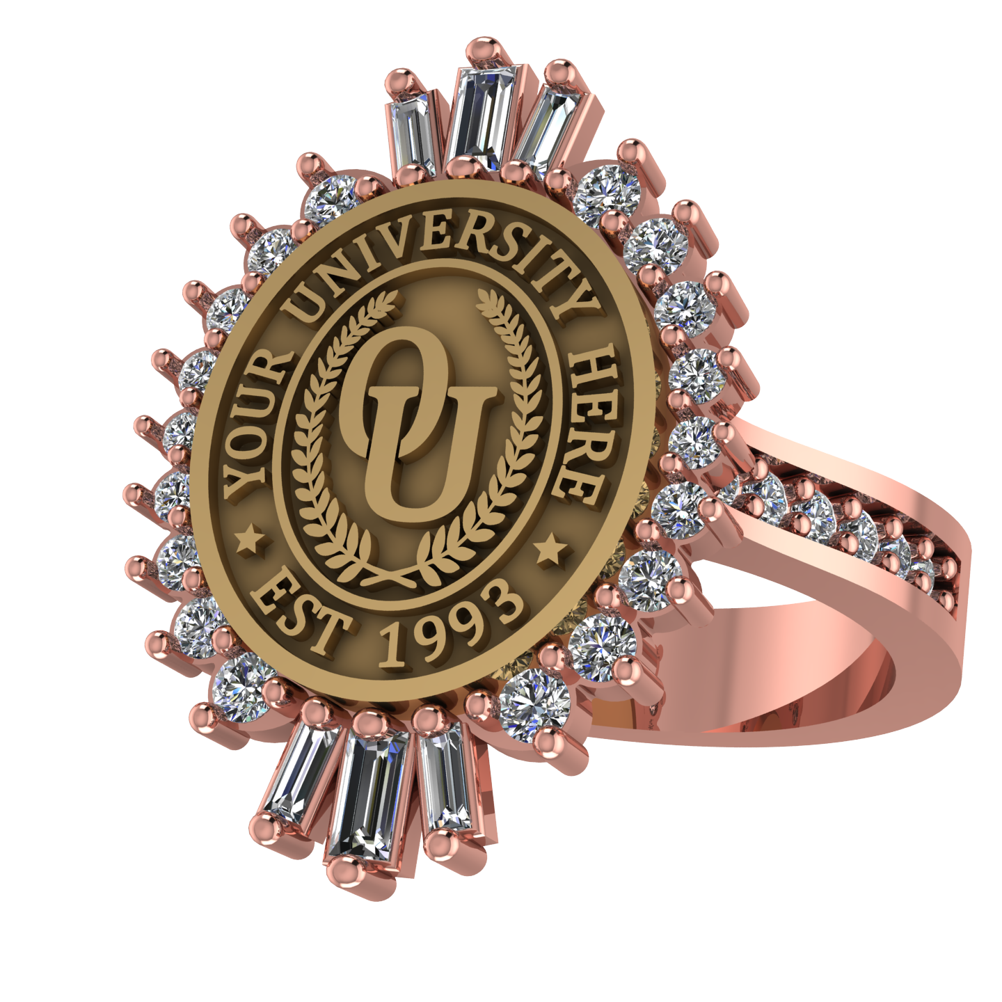 Seren Oval | Custom Collage Ring