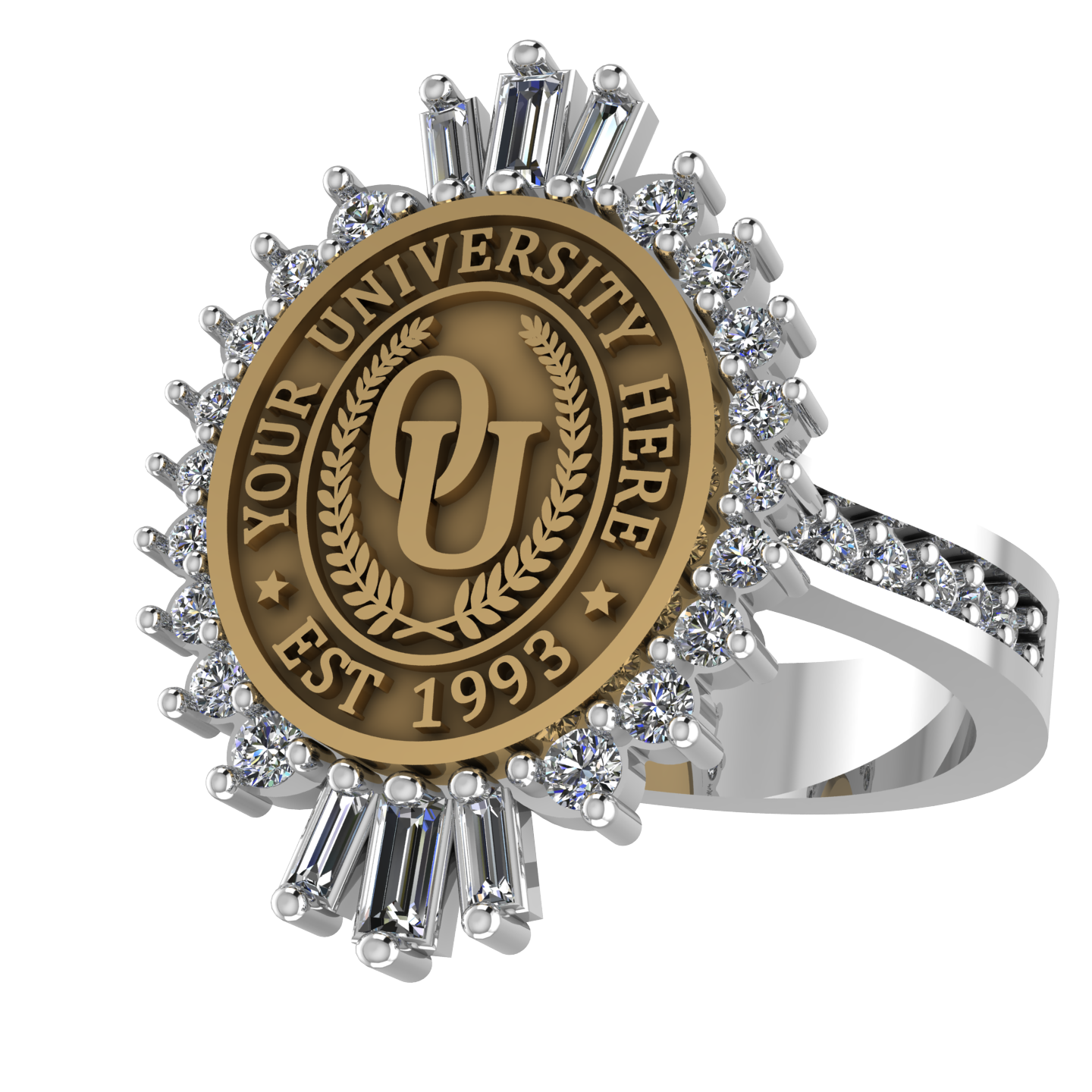 Seren Oval | Custom Collage Ring