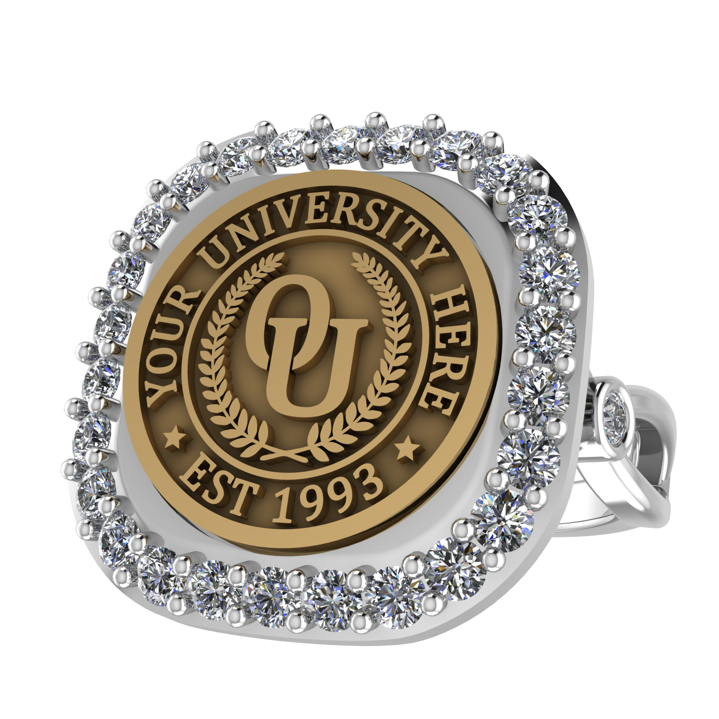 Radius | Infinity Bezel Band Custom Collage Ring