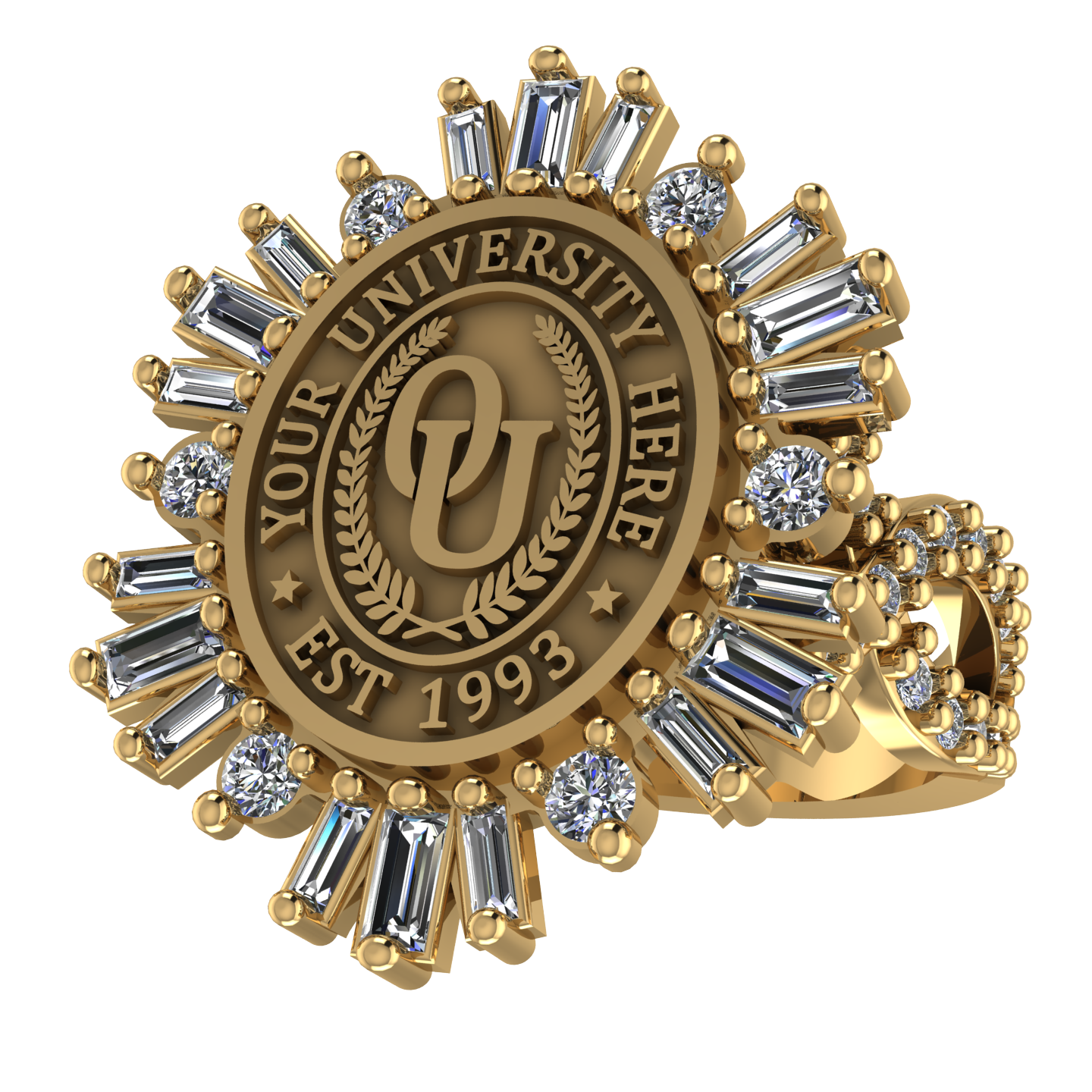 Tramontana Oval | Infinity Pave Band Custom Collage Ring