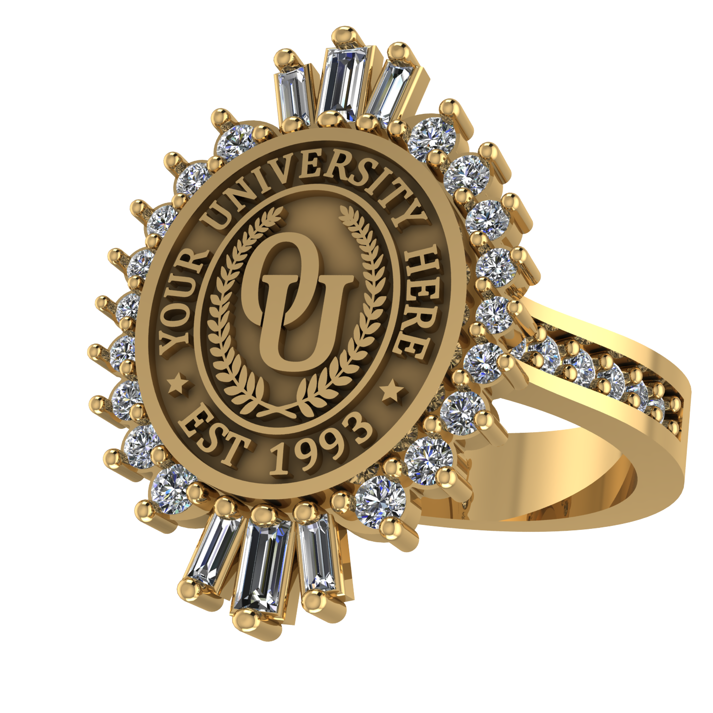 Seren Oval | Custom Collage Ring