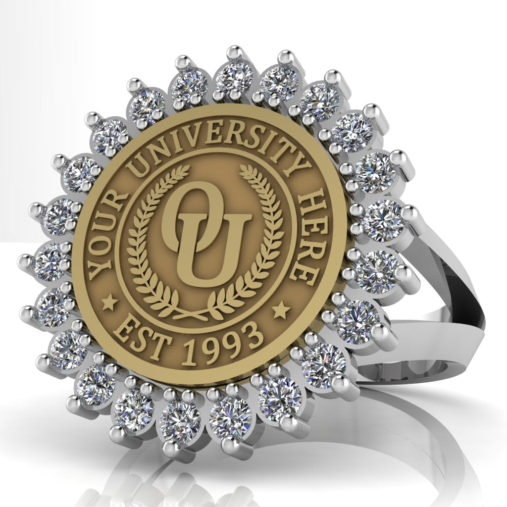 Serku | V-Frame Band Custom College Ring