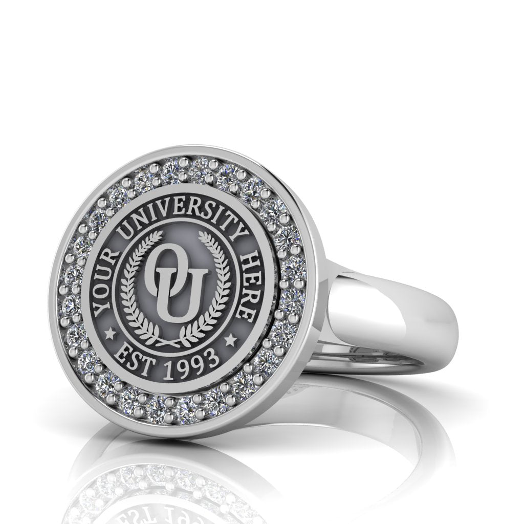 Agonisch | Classic Dome Band Custom Collage Ring