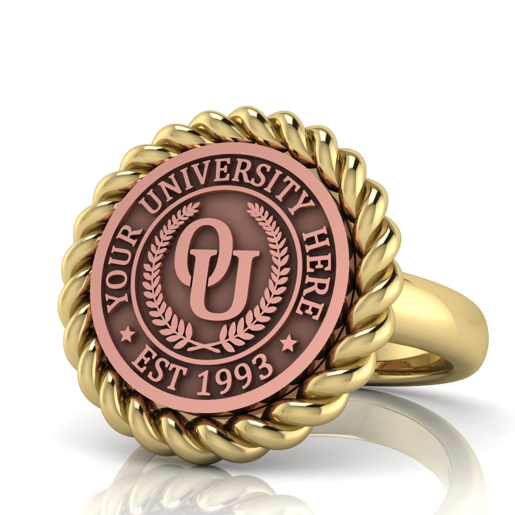 Lubid | Classic Dome Band Custom Collage Ring