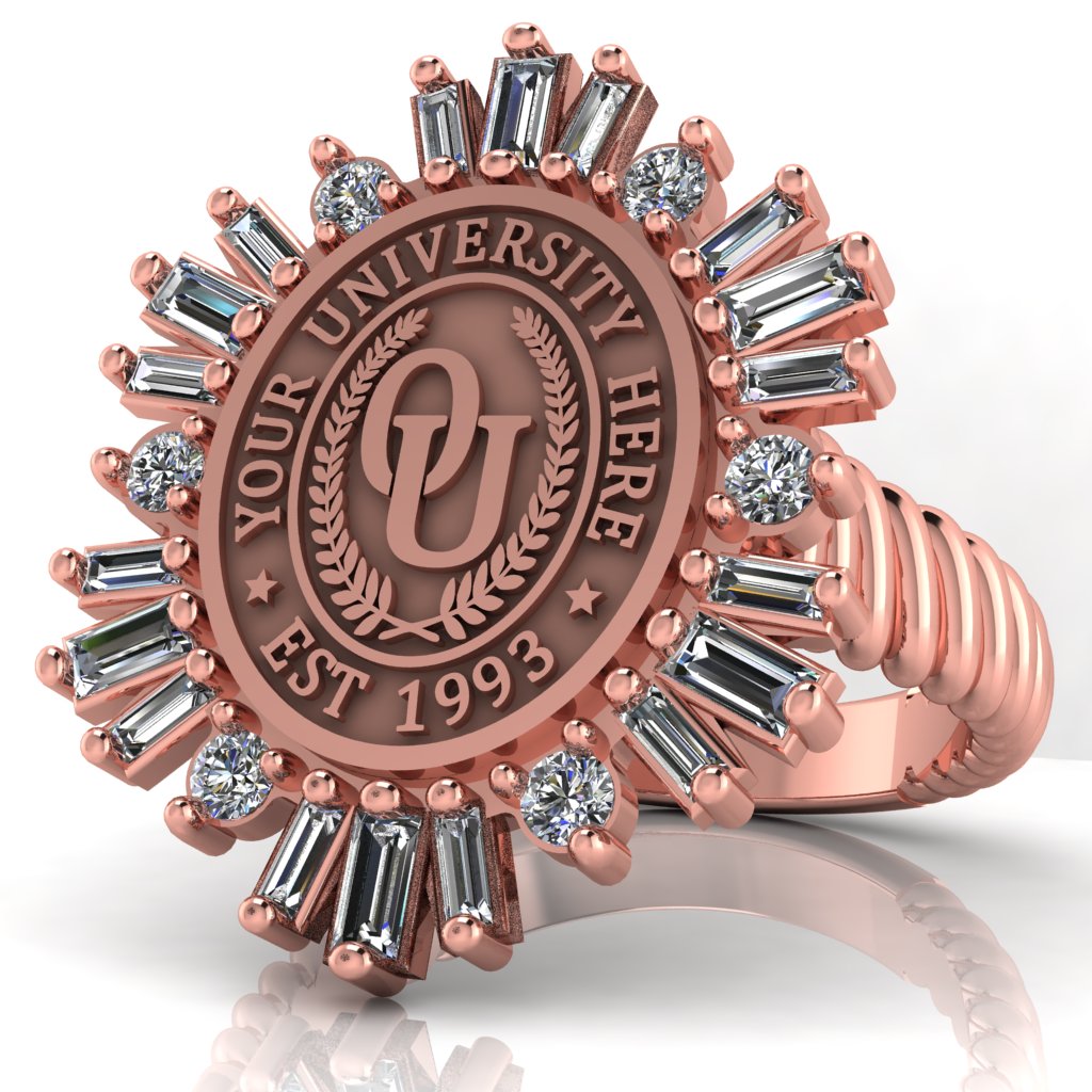 Tramontana Oval | Rope Core Band Custom College Ring