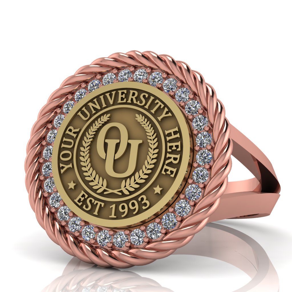 Arrecerat | V-Frame Band Custom Collage Ring