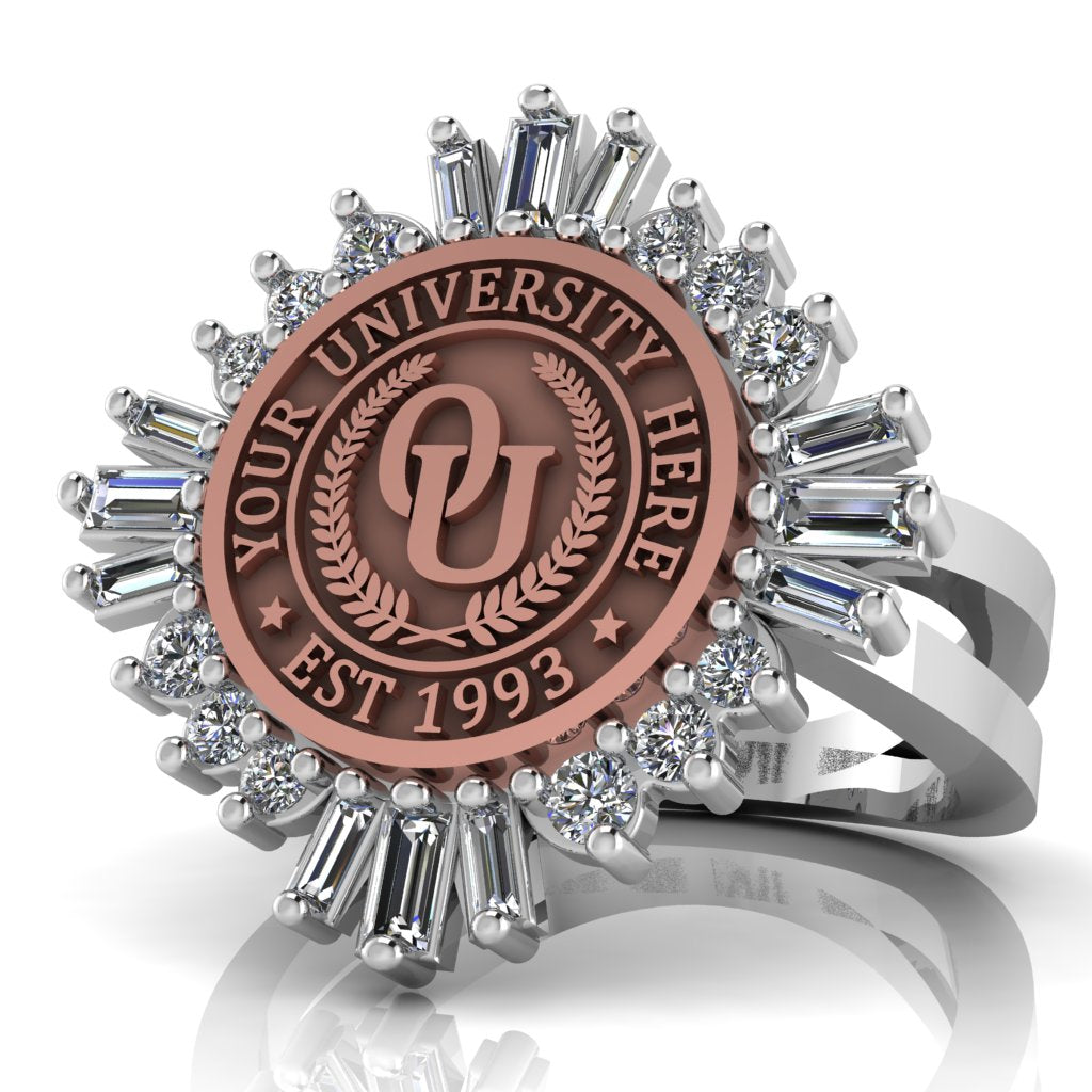 Tramontana | Knife Edge Band Custom Collage Ring