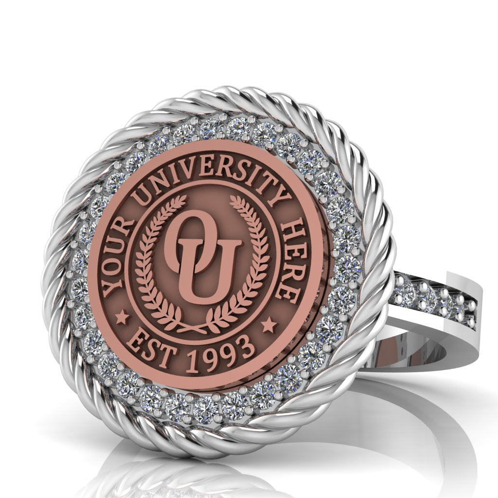 Arrecerat | Channel Core Band Custom Collage Ring