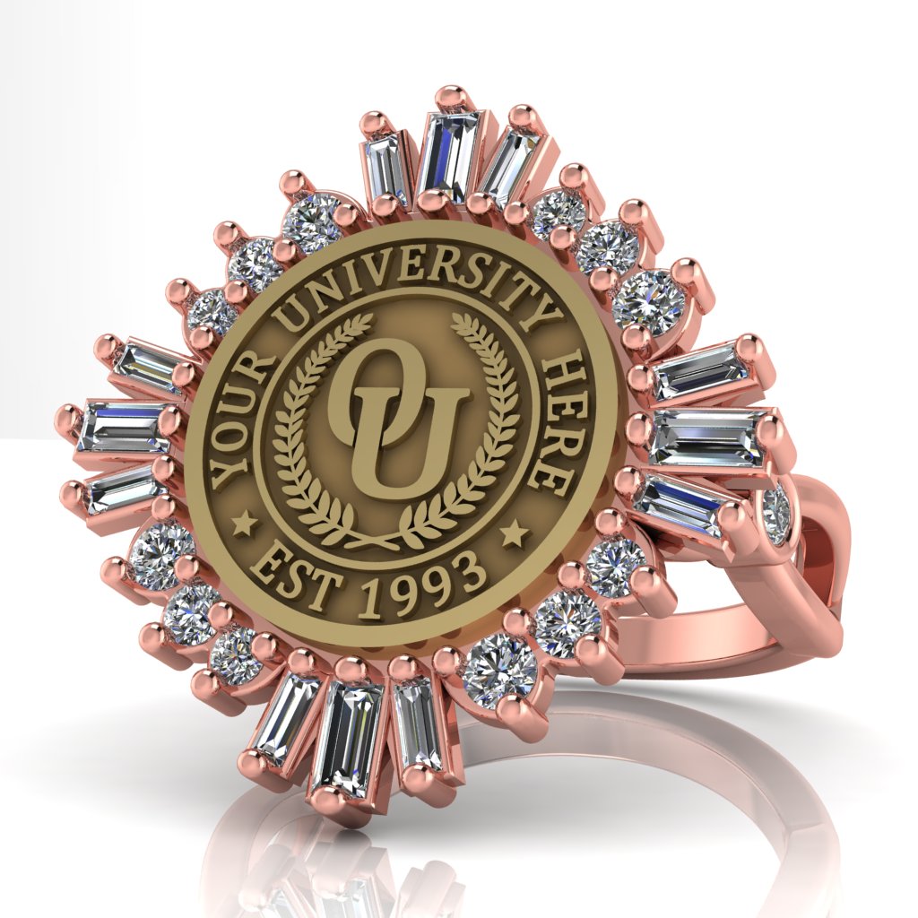Tramontana | Infinity Bezel Band Custom College Ring