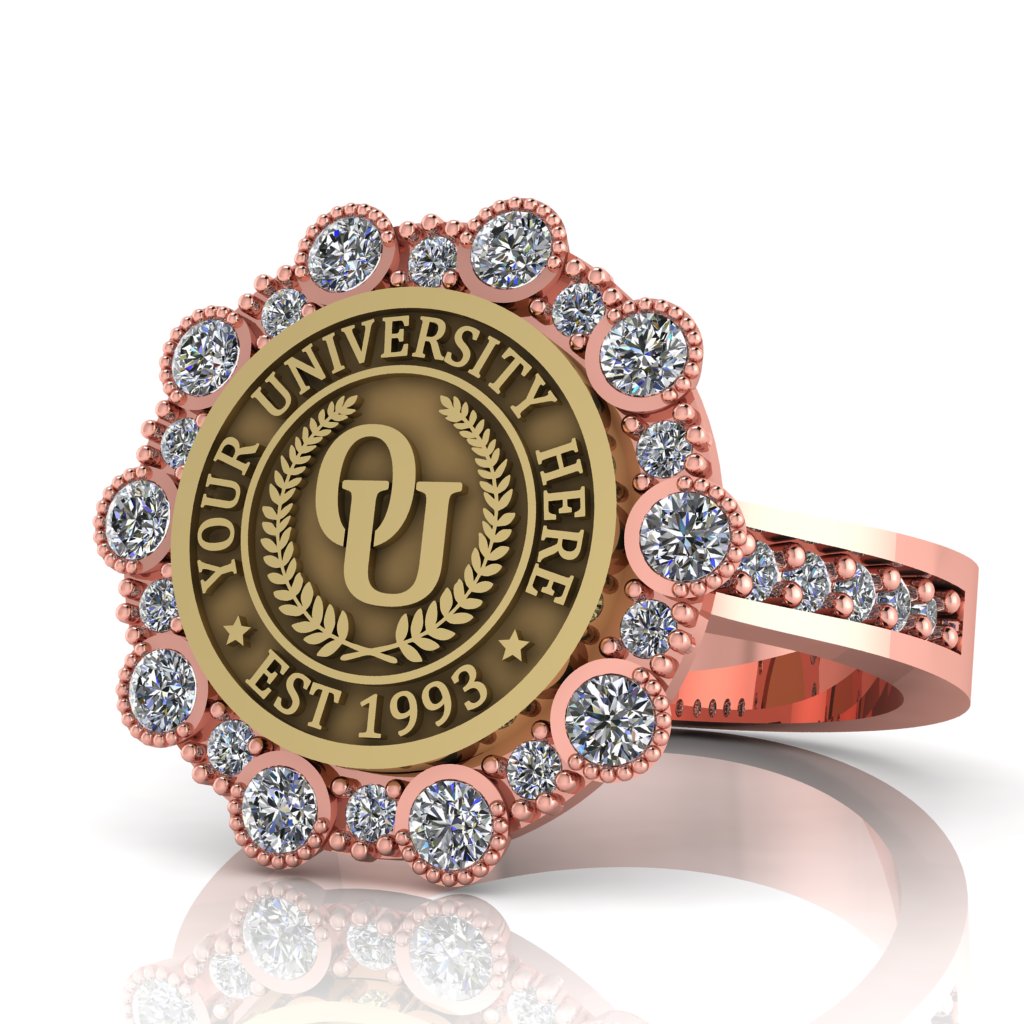 Belgi | Channel Core Band Custom College Ring
