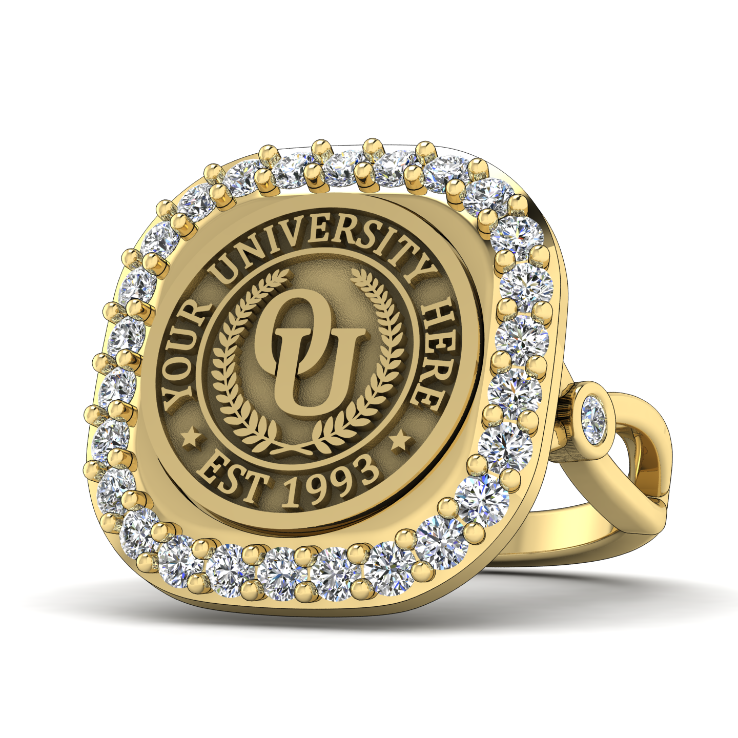 Radius | Infinity Bezel Band Custom College Ring