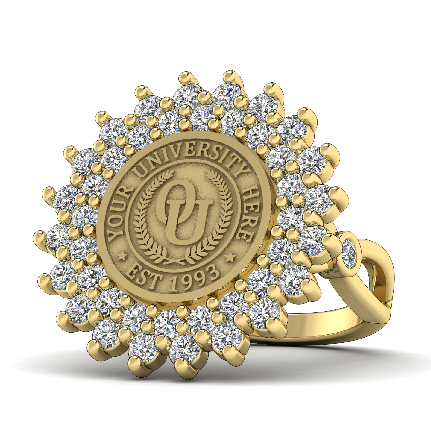 Splendid | Infinity Bezel Band Custom College Ring
