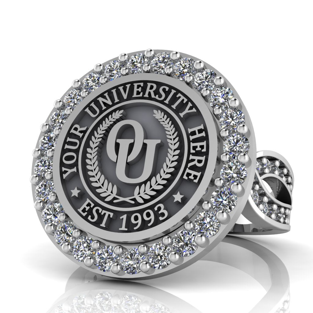 Circum | Infinity Pave Band Custom Collage Ring