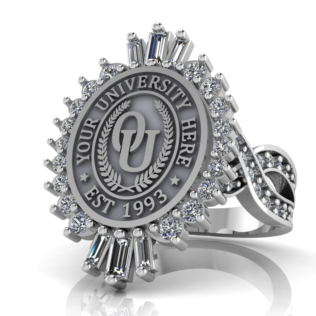 Seren Oval | Infinity Pave Band Custom Collage Ring