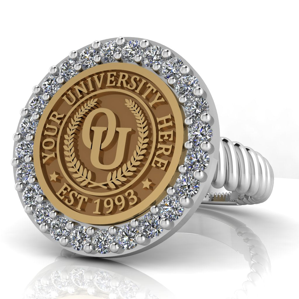 Circum | Rope Core Band Custom Collage Ring