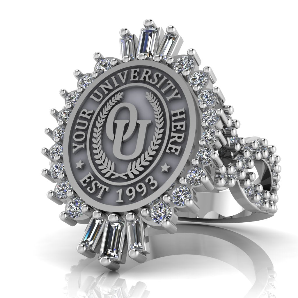 Seren Oval | Infinity Pave Band Custom Collage Ring