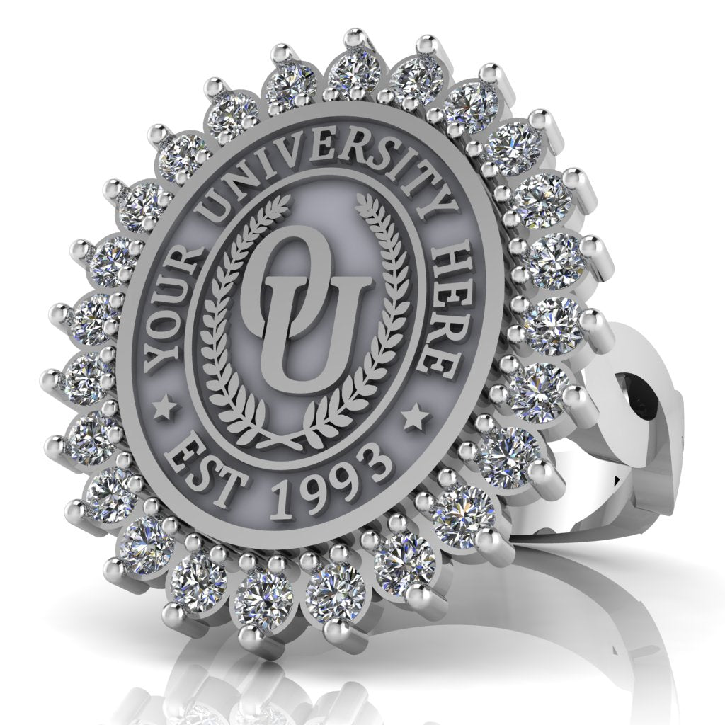 Serku Oval | Infinity Loop Band Custom Collage Ring