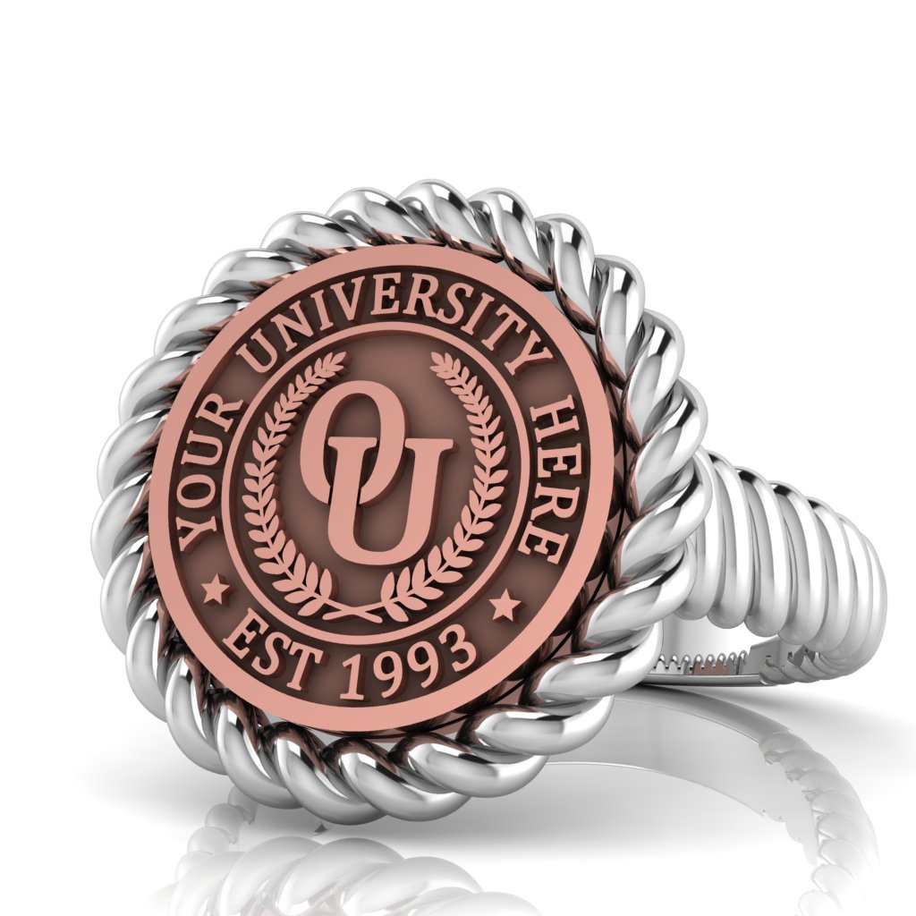 Lubid | Rope Core Band Custom Collage Ring