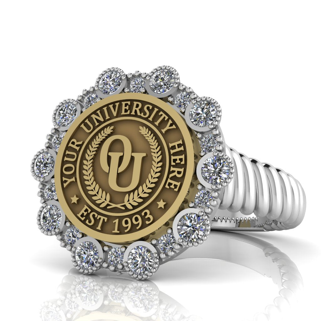 Belgi | Rope Core Band Custom Collage Ring