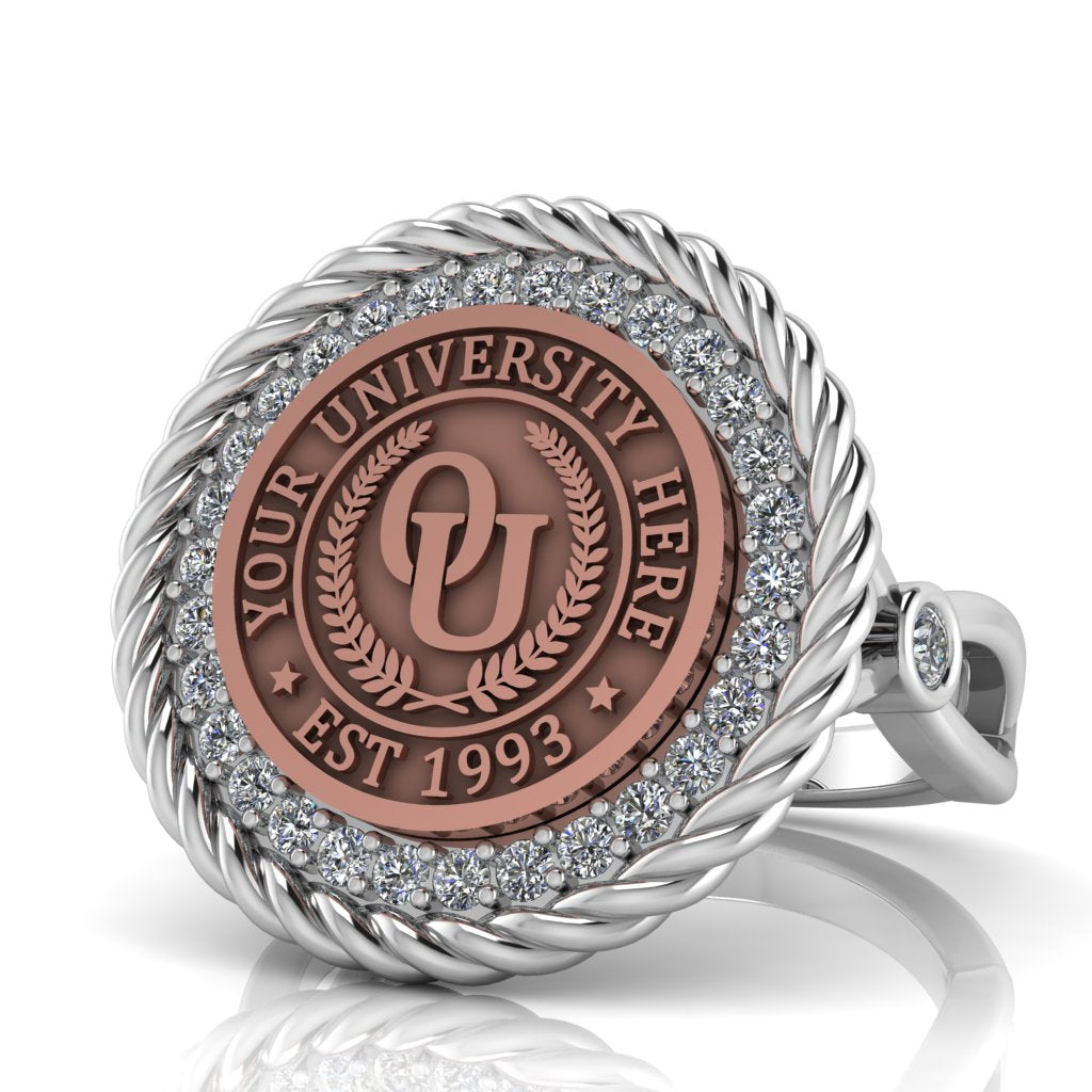 Arrecerat | Infinity Bezel Band Custom Collage Ring