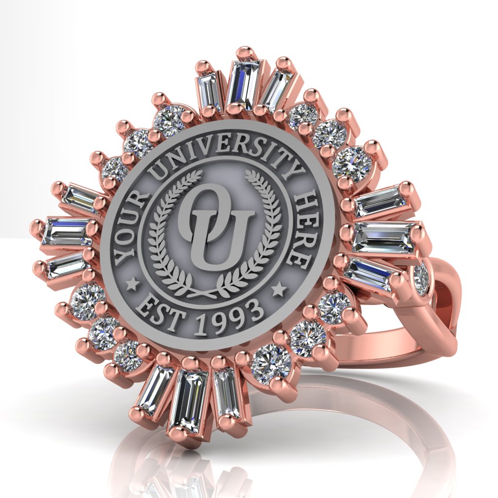 Tramontana | Infinity Bezel Band Custom College Ring