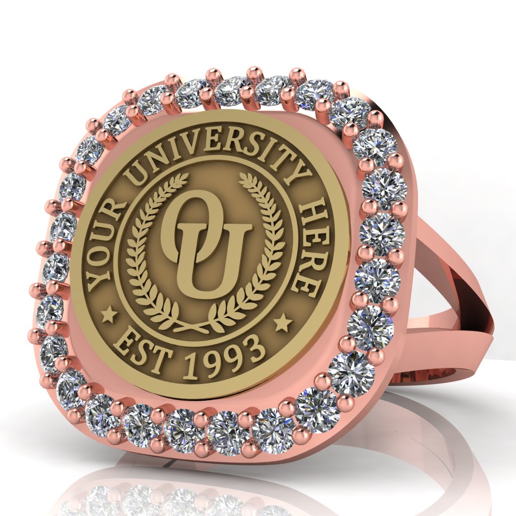 Radius | V-Frame Band Custom Collage Ring