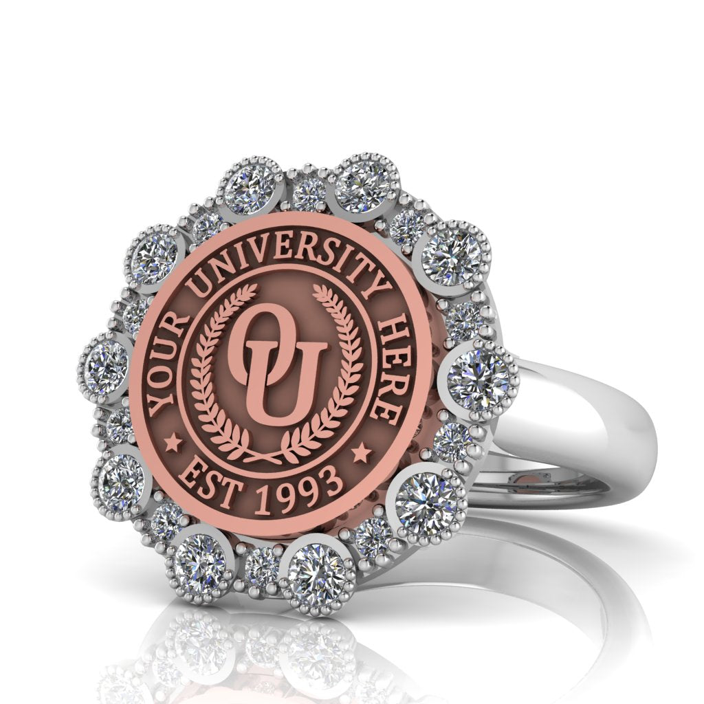 Belgi | Classic Dome Band Custom Collage Ring