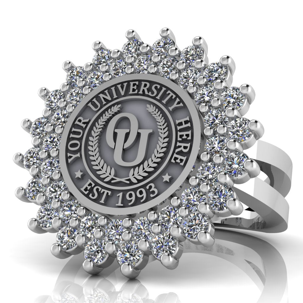 Splendid | Knife Edge Band Custom Collage Ring