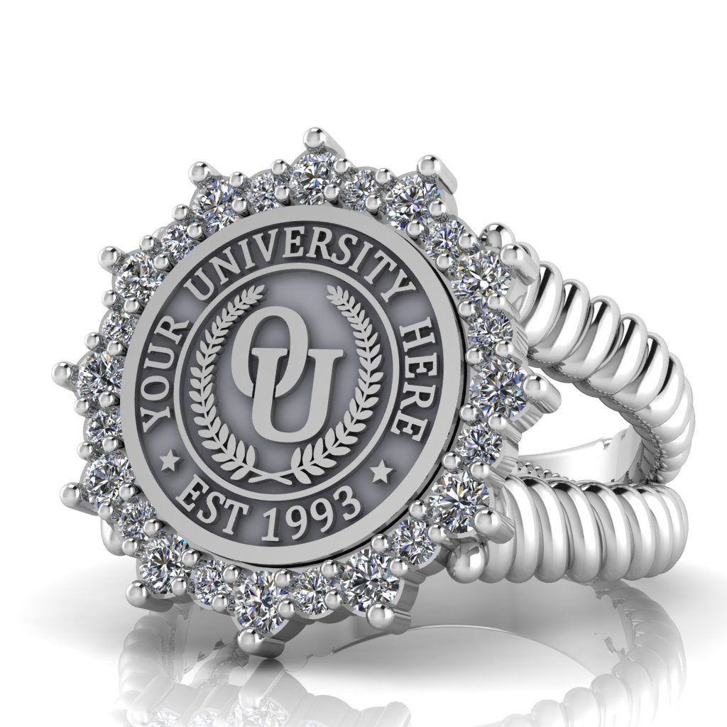 Attraente | V-Rope Band Custom College Ring