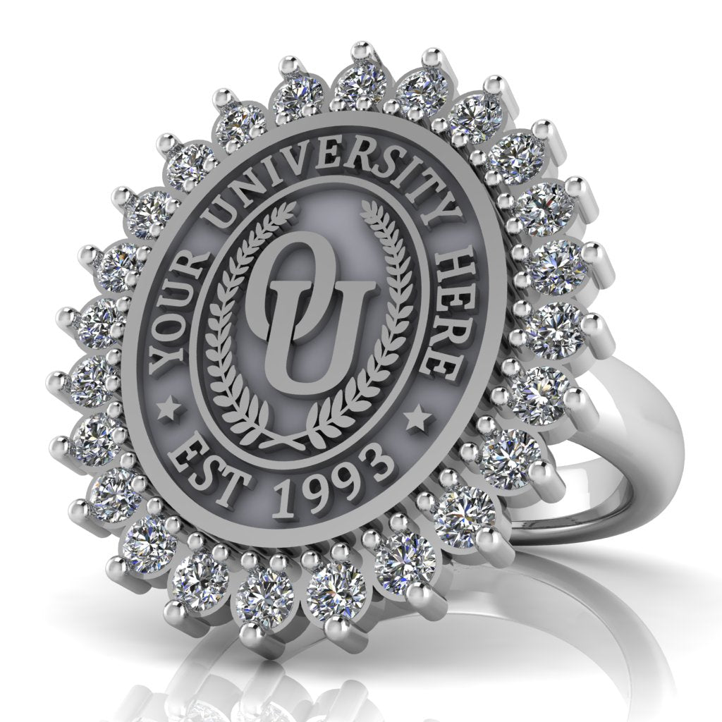 Serku Oval | Classic Dome Band Custom Collage Ring