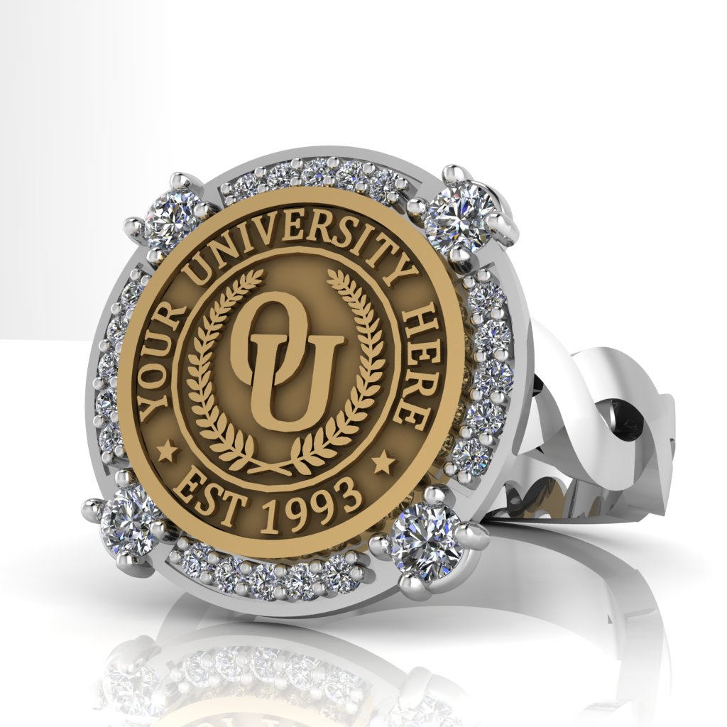 Voir | Infinity Loop Band Custom College Ring