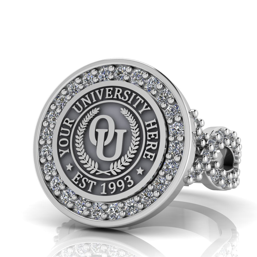 Agonisch | Infinity Pave Band Custom Collage Ring