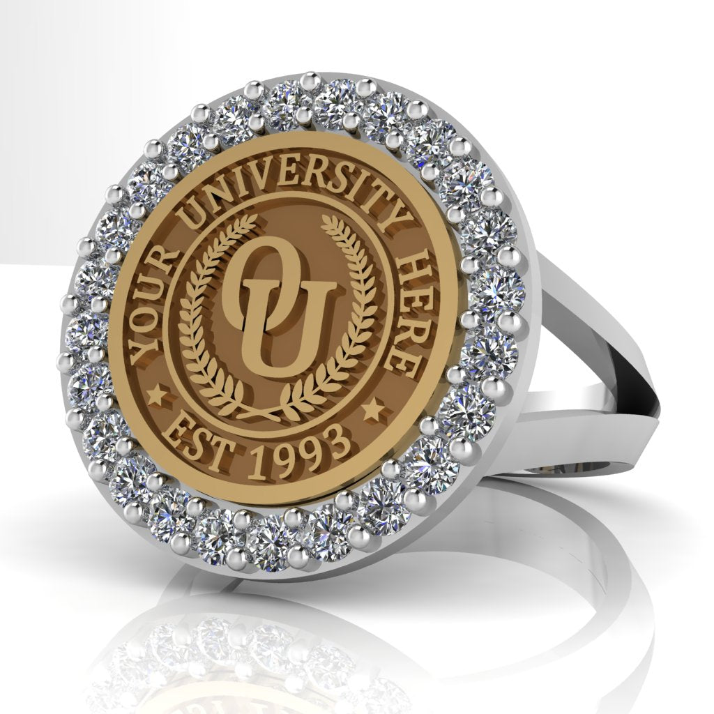 Circum | V-Frame Band Custom Collage Ring