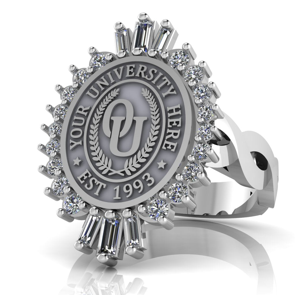 Seren Oval | Infinity Loop Band Custom College Ring