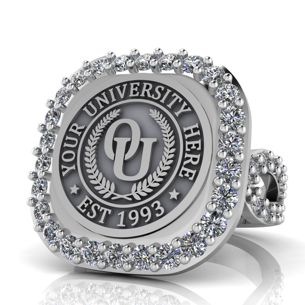 Radius | Infinity Pave Band Custom Collage Ring