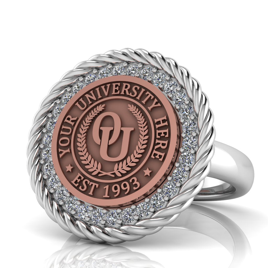 Arrecerat | Classic Dome Band Custom Collage Ring