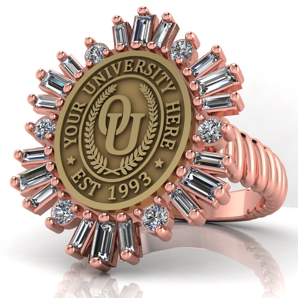 Tramontana Oval | Rope Core Band Custom Collage Ring