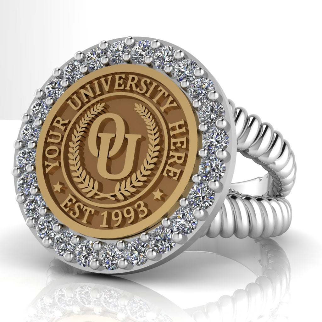 Circum | V-Rope Band Custom Collage Ring