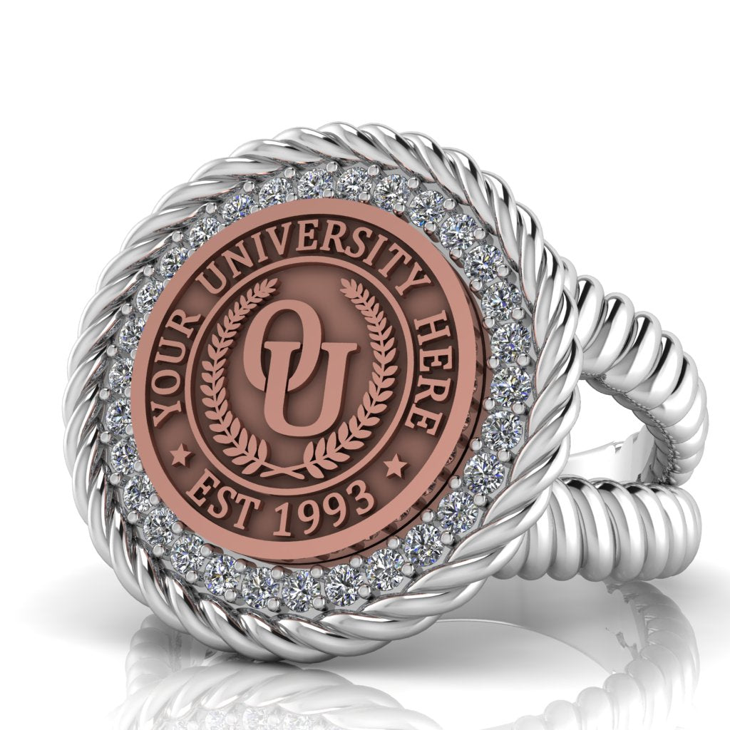 Arrecerat | V-Rope Band Custom Collage Ring