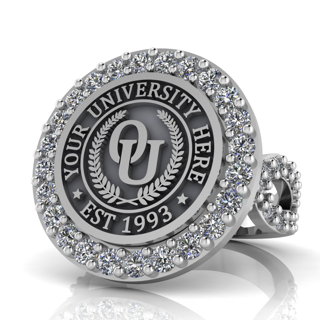 Circum | Infinity Pave Band Custom Collage Ring