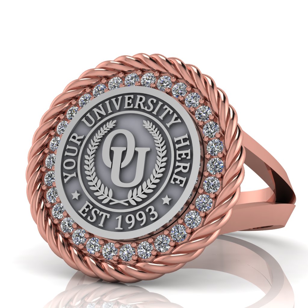 Arrecerat | V-Frame Band Custom Collage Ring